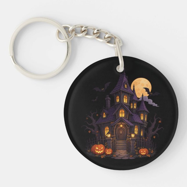 Spökhus – Halloween-design 🎃 (Framsidan)