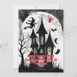 Spökhus Halloween Inbjudningar