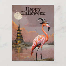 Spökhus Halloween-kostymfest Helg Vykort