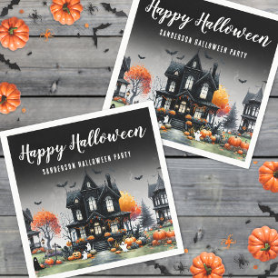 Spökhus Halloween Pappersservett