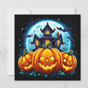 Spökhus och Jack O Lanterns Kort