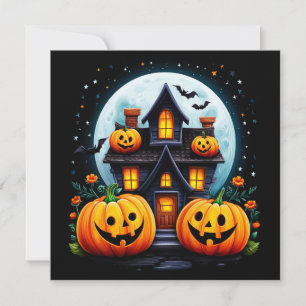 Spökhus och Jack O Lanterns Kort