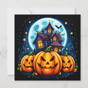 Spökhus och Jack O Lanterns Kort