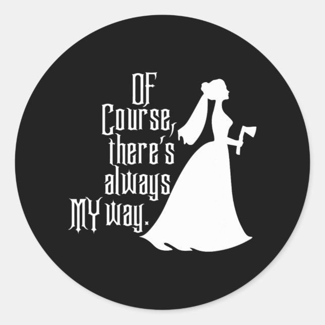 Spökhuset  runt klistermärke (Framsida)