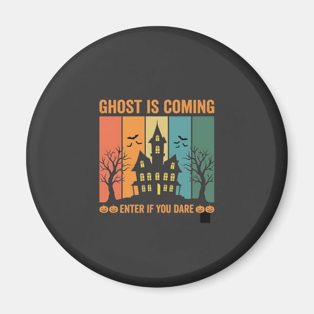 Spökhusräkning Halloween Vector Design Magnet (Framsidan)