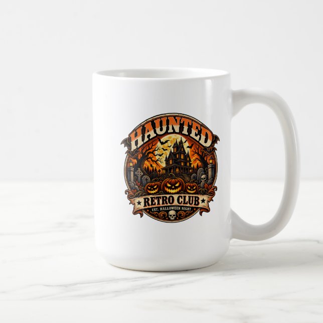 Spökig Retroklubb Kaffemugg (Höger)