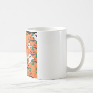Spökiga Halloween-pumpafältet spöken Kaffemugg