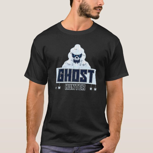Spökjägare Ond Spök Ansikte Spöke T Shirt (Framsida)
