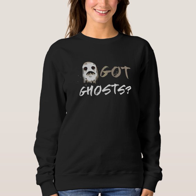 Spökjakt Fick Spök Paranormal EVP Gera Spöke T Shirt (Framsida)