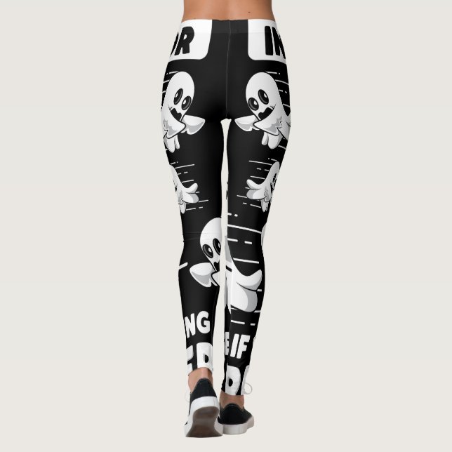 Spökjakt Paranormal Utredare Spring Snabbare Leggings (Baksida)