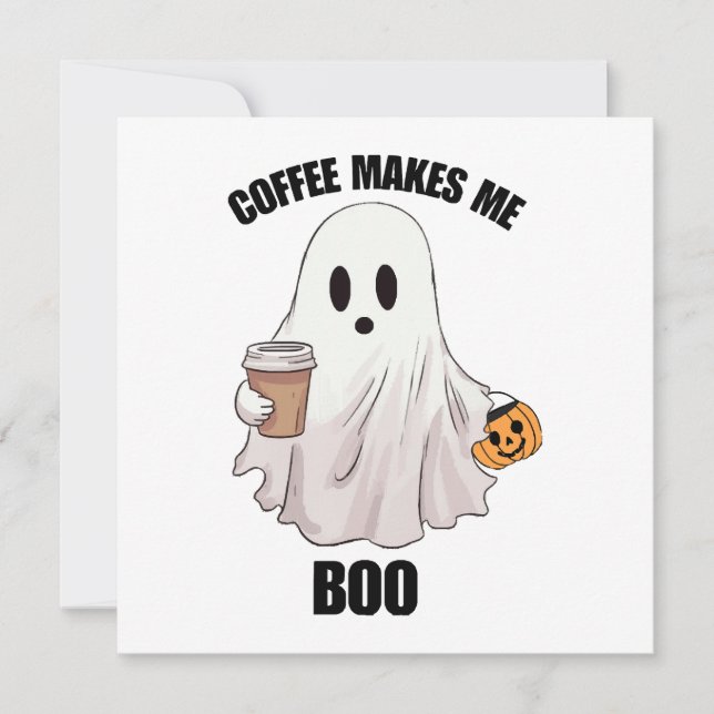 Spökkaffe Halloween Roligt  (Framsida)