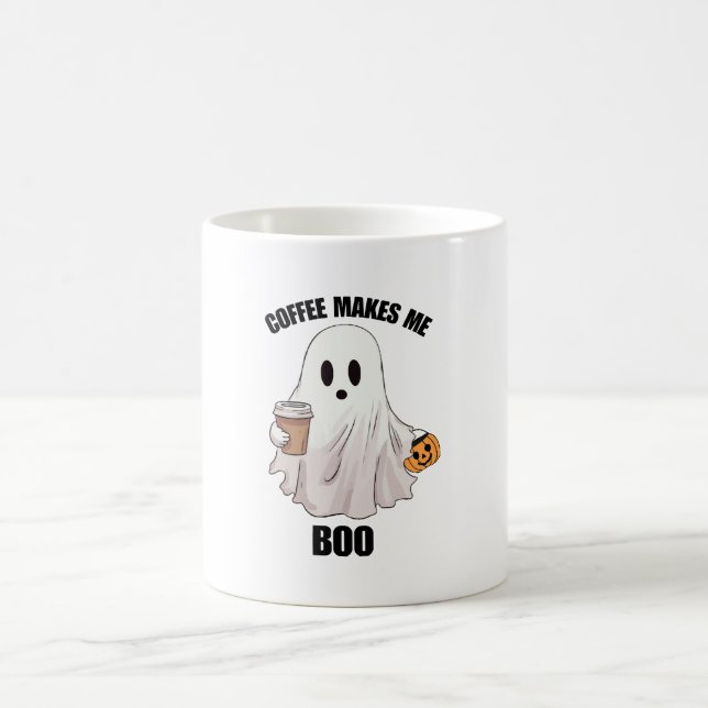 Spökkaffe Halloween Roligt  Kaffemugg (Center)