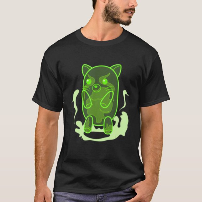 Spökkatten på husdjursutställningen! t shirt (Framsida)