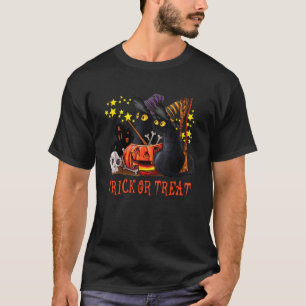 Spökkatten Pumpkin Skräckinjagande Svart Katt Mamm T Shirt