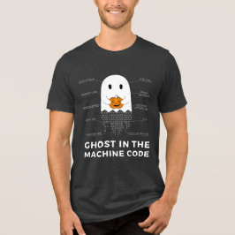 Spökkod i maskinen, rolig programmerare Halloween T Shirt