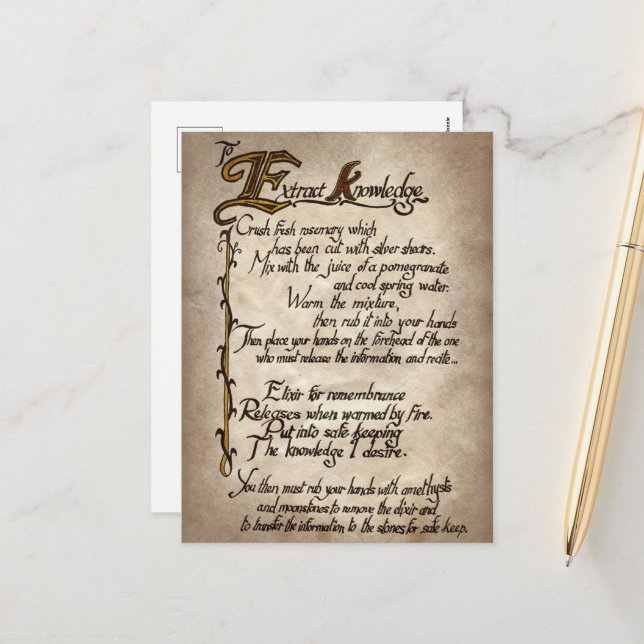 spökliga häxor förtrollar Halloween Semester Kort (Fram/Back In Situ)