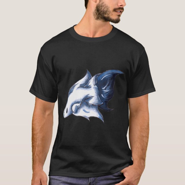 Spöklik Blå T Shirt (Framsida)