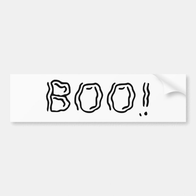 Spöklik Boo! Bildekal (Framsidan)