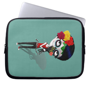 Spöklik Diameter de Los Muertos Flicka Laptop Fodral