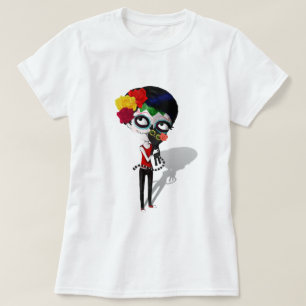 Spöklik Diameter de Los Muertos Flicka Tee