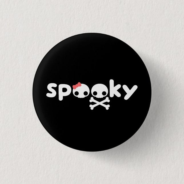 Spöklik döskallar knapp (Framsida)