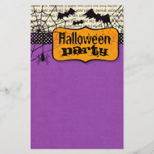Spöklik fladdermössHalloween brevpapper