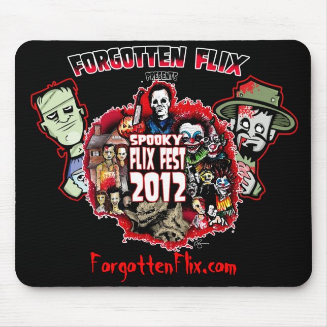 Spöklik Flix Fest Mousepad 2012 Musmatta (Framsidan)