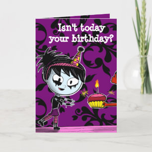 Spöklik födelsedag kort