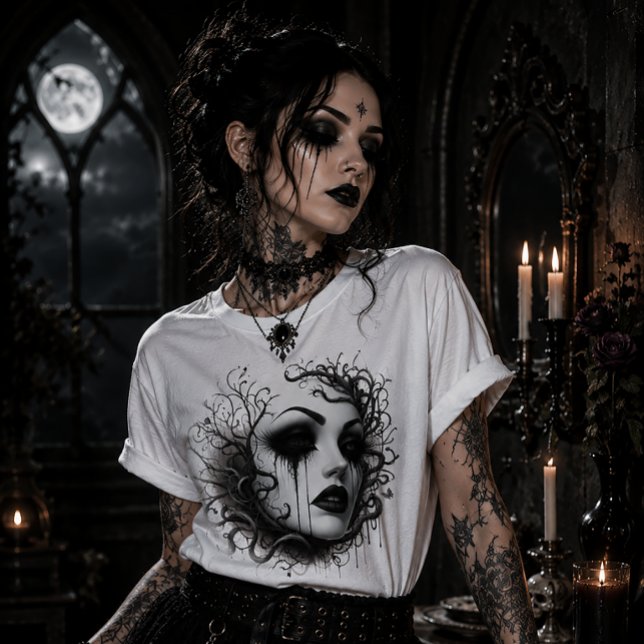 Spöklik gotisk jungfru t shirt (Skapare uppladdad)