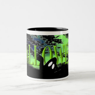 Spöklik Halloween mugg