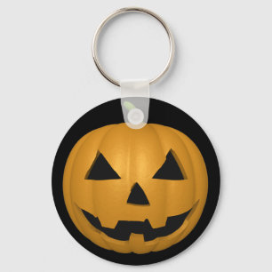 Spöklik Halloween pumpa knäppas Keychain Nyckelring