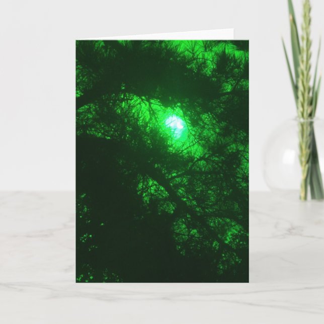 Spöklik skog  kort (Framsida)