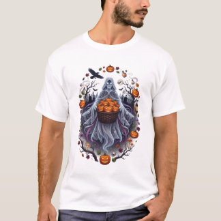 Spöklik Skörd av Pumpa Halloween T Shirt