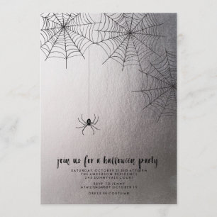 SPÖKLIK SPINDELhalloween festinbjudan Inbjudningar