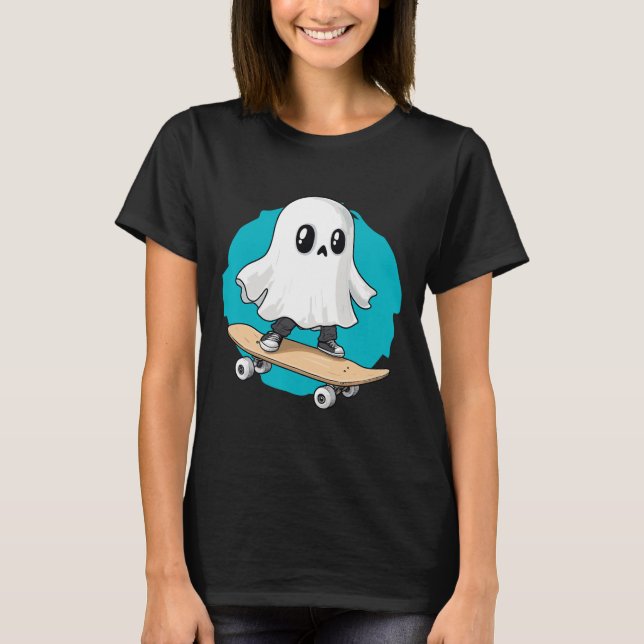 Spöklik Trippig Vaporwave Halloween Techno Rave Ed T Shirt (Framsida)