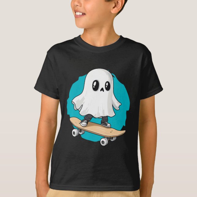 Spöklik Trippig Vaporwave Halloween Techno Rave Ed T Shirt (Framsida)
