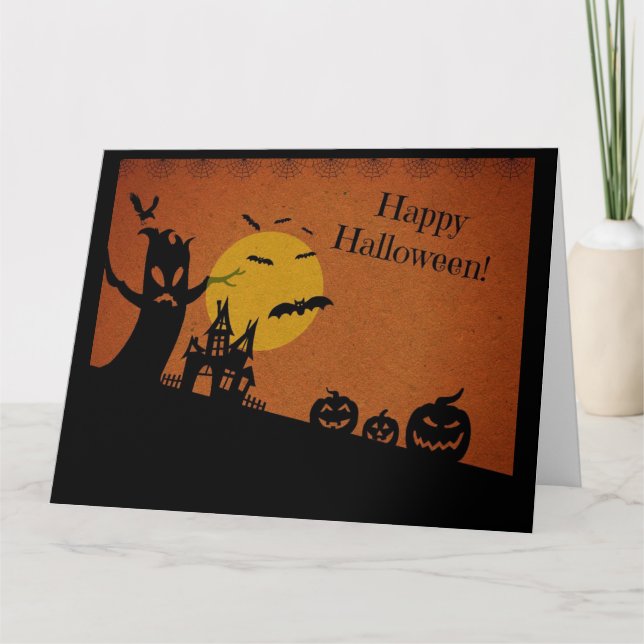Spöklika Halloween Kort (Framsida)