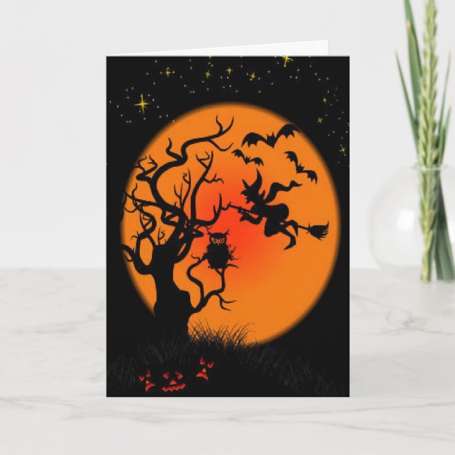 Spöklika Halloween Kort (Framsida)