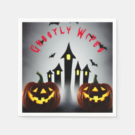 Spökliknande servetter Kuslig Halloween Jack 'o La