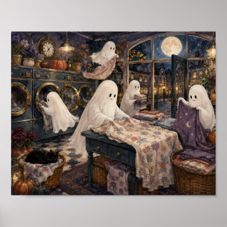 Spökliknande tvättinrättning för Cozy Goth-tvättst Poster