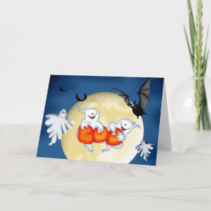 Spöklikt buHalloween kort