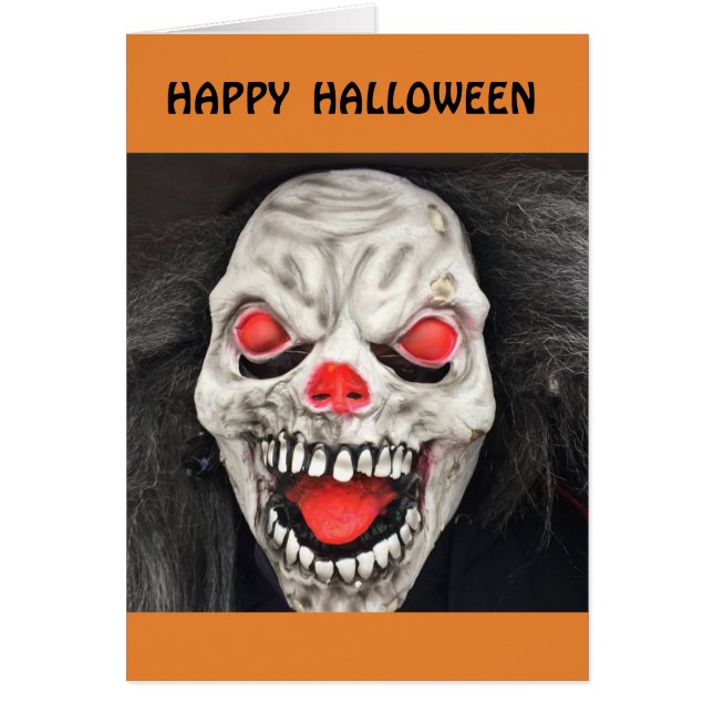 SPÖKLIKT HALLOWEEN KORT (Framsidan)