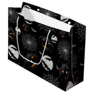 Spöklikt mörkt Halloween mönster