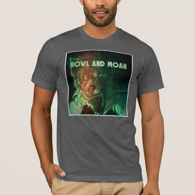 Spöklikt tjut och stönande tee shirt (Framsida)