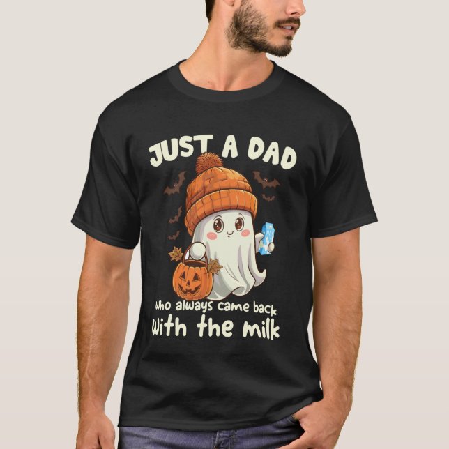 Spökpumpa iskaffe Retro Halloween-kostym M T Shirt (Framsida)