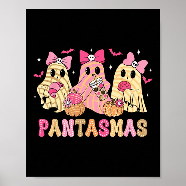 Spökroliga kusliga Conchas mexikanska Halloween-sp Poster (Framsidan)