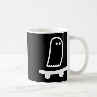 Spökskateboard Lata Halloween-kostym Rolig Skate Kaffemugg