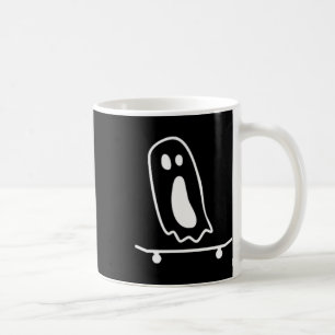 Spökskateboard Lätt Halloween-kostym Rolig Skate Kaffemugg