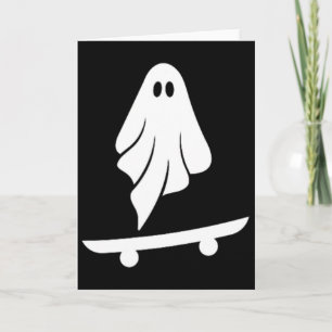Spökskateboard Lätt Halloween-kostym Rolig Skate Kort