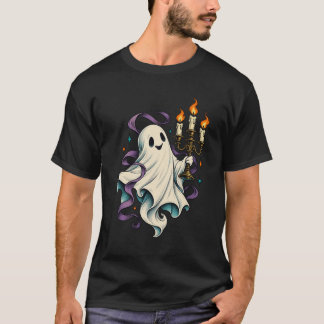 Spökskjorta med ljus Vintage Halloween T-Shirt